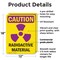 Signmission Radiation & Laser Sign, 18 in H x 12 in W, Plastic, Rectangle OS-2PACK-CR-P-1218-V-10270 - alternate 8